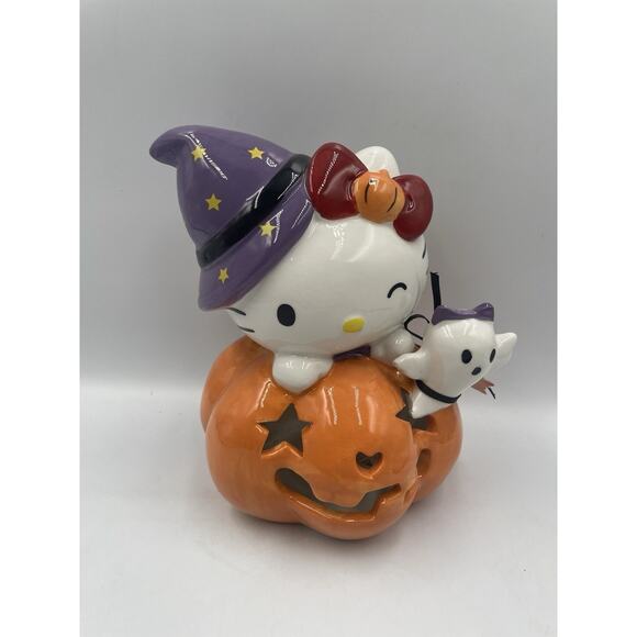 Hello Kitty Ghost On Jack O Lantern By Heather Goldminc NEW-Fast Shipping! - Picture 1 of 9